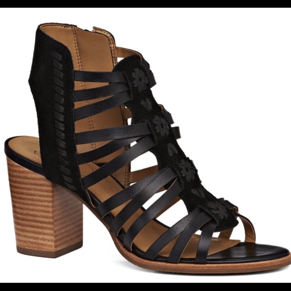 Jack Rogers Black Strappy Sandals